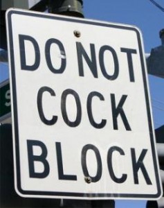 cock block